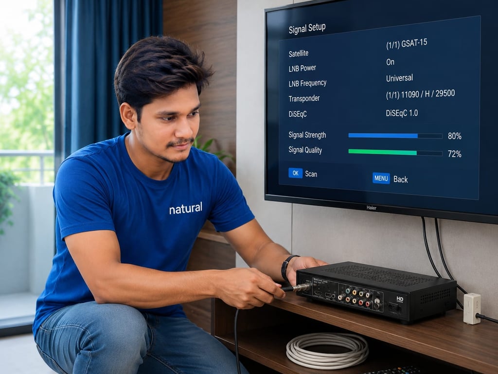 DTH Cable and Signal Setup Services in Tirupati